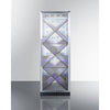 Commercial Full-Sized Wine Cellar With Diamond Style Shelving - SCR1401XCSS Summit Commercial