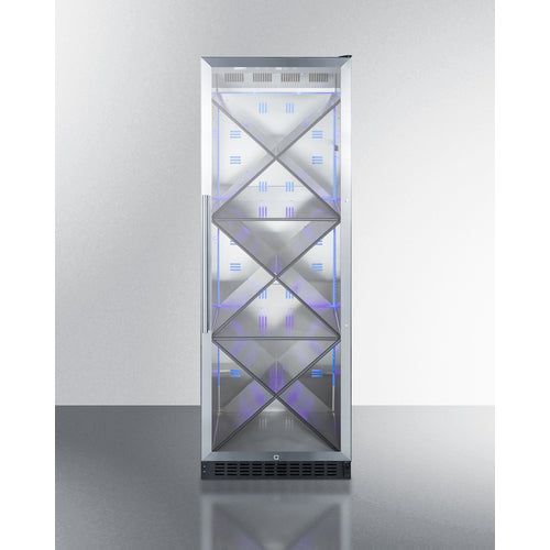 Commercial Full-Sized Wine Cellar With Diamond Style Shelving - SCR1401XCSS Summit Commercial