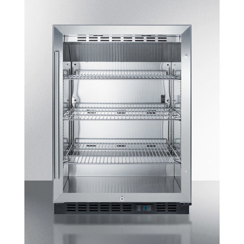 Built-In Undercounter Commercial Beverage Center With Stainless Steel And Wrapped Cabinet - SCR610BLCSS Summit Commercial