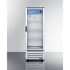 21'' Wide Upright Glass Door Commercial Beverage Center - SCR801G Accucold Commercial