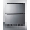 27'' Wide Built-In Undercounter ADA Height 2-Drawer Outdoor Refrigerator - SPR275OS2DADA Summit