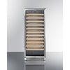 Upright Single-Zone Wine Cellar With Glass Door, Digital Thermostat, And Black Cabinet - SWC1127B Summit