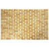 Megachef MegaChef Bamboo Wood 16.25 x 24.5 Inch Rectangle Bathroom Mat