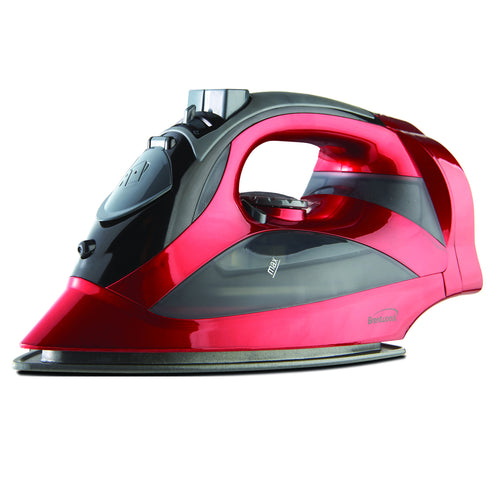 Brentwood  Steam Iron With Retractable Cord - Red