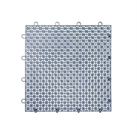 Powerhouse 12 x 12 in. Armadillo Steel Blue Polypropylene Interlocking Multi Purpose Floor Tile  Pack of 9