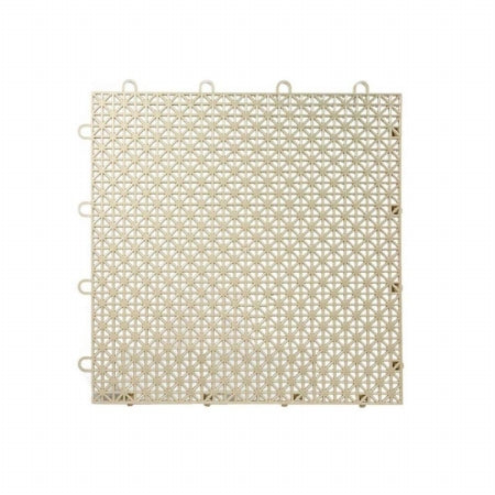 Powerhouse 12 x 12 in. Armadillo Bucksin Beige Polypropylene Interlocking Multi Purpose Floor Tile  Pack of 9