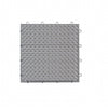 Master Mark Plastics 23109 12 x 12 in. Armadillo Polished Chrome Polypropylene Interlocking Multi Purpose Floor Tile- Pack of 9
