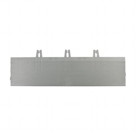 Powerhouse 12 in. Armadillo Tile Polished Chrome Polypropylene Interlocking Bevels  Pack of 4