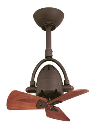 Matthews Fan DI-TB-WD Diane Ceiling Fan Textured Bronze-Wood Blades