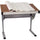 Adjustable Drawing and Drafting Table with Pewter Frame - Flash Furniture
