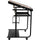 Adjustable Drawing and Drafting Table with Black Frame and Dual Wheel Casters - Flash Furniture