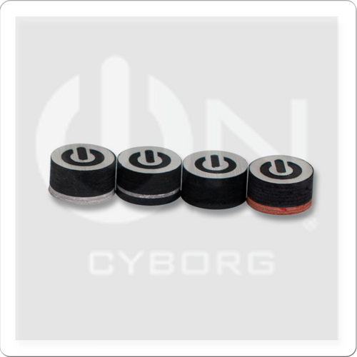 ON QTCYB Cyborg Black Pool Cue Tip - Single Pool Cues