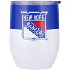 New York Rangers Travel Tumbler 16oz Stainless Steel Curved - Special Order - Logo Brands