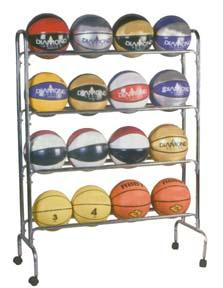 Olympia Sports  BC156P 4-Shelf Economy Ball Rack