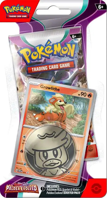 Pokemon Trading Card Game Scarlet & Violet Paldea Evolved Checklane BLISTER Pack [Booster Pack, Promo Card & Coin]