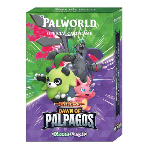 Bushiroad -  Palworld Official Card Game: Trial Deck: Dawn Of Palpagos: Green-Purple