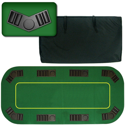 Trademark Poker Deluxe Texas Holdem Folding Poker Tabletop - 80 inches