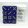 Role 4 Initiative Llc -  12D6 Pips - 12Ct Dice Set: 18Mm D6: Opaque Dark Blue With Yellow