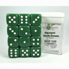 Role 4 Initiative Llc -  12D6 Pips - 12Ct Dice Set: 18Mm D6: Opaque Dark Green With White