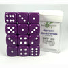 Role 4 Initiative Llc -  12D6 Pips - 12Ct Dice Set: 18Mm D6: Opaque Dark Purple With White