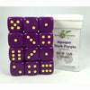 Role 4 Initiative Llc -  12D6 Pips - 12Ct Dice Set: 18Mm D6: Opaque Dark Purple With Yellow