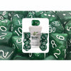 Role 4 Initiative Llc -   7Ct Dice Set With Arch'd4: Marble Green With White