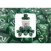 Role 4 Initiative Llc -   15Ct Dice Set With Arch'd4: Marble Green With White