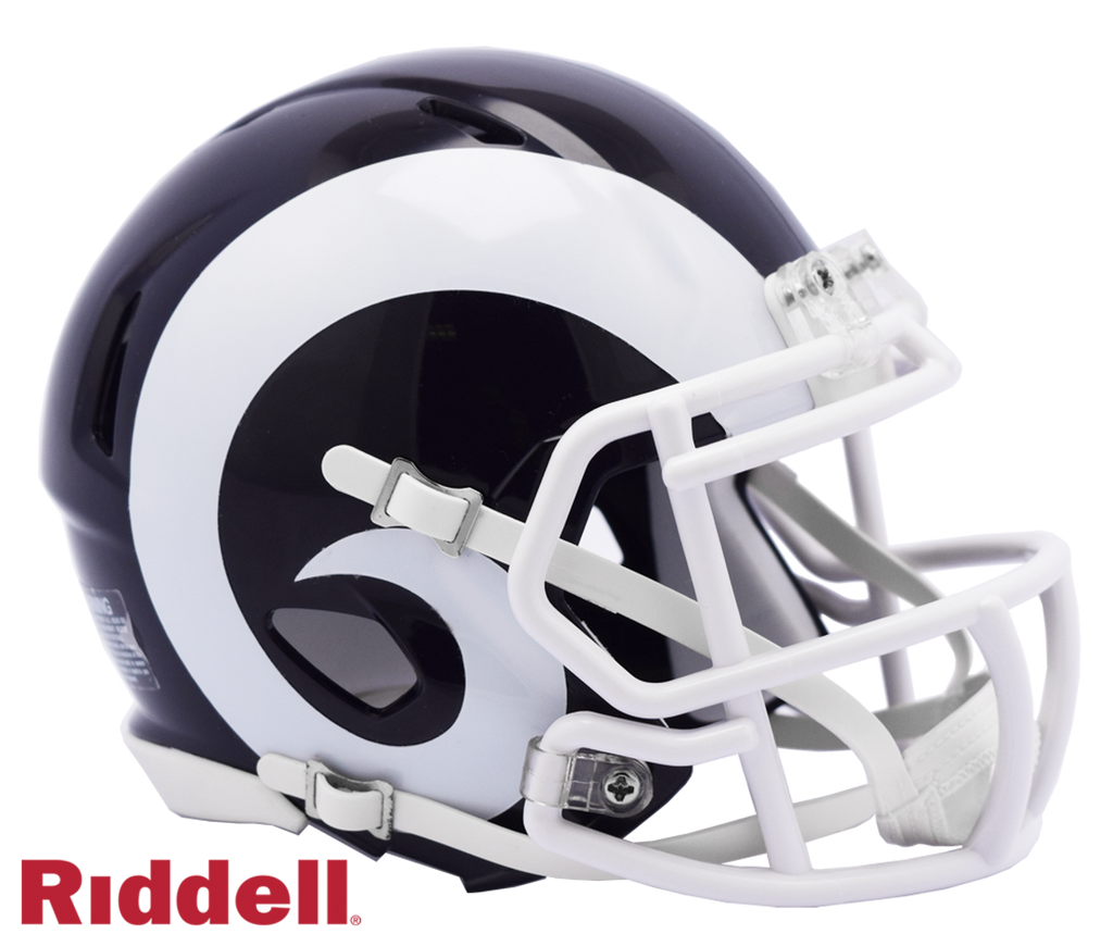 Los Angeles Rams Helmet Riddell Replica Mini Speed Style 2017-2019 T/B - Riddell