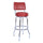 Richardson Seating Corp 1957WIN 1957- 30 in. Floridian Swivel Bar Stool- Wine-  - Chrome
