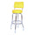 Richardson Seating Corp 1957YEL 1957- 30 in. Floridian Swivel Bar Stool- Yellow-  - Chrome