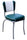 Richardson Seating Corp 4290GRNWF 4290 Dual Tone Channel Back Diner Chair -Green- with 2 in. Waterfall Seat  - Chrome