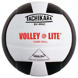 Tachikara SVMNC.BKW Volley-Lite Game Ball - Black-White