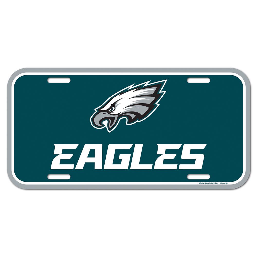 Philadelphia Eagles License Plate Plastic - 0.25
