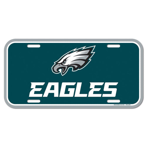 Philadelphia Eagles License Plate Plastic - 0.25