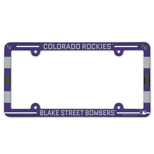 Colorado Rockies License Plate Frame Plastic Full Color Style - 0.25