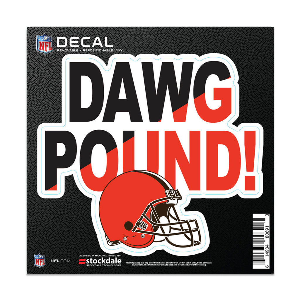 Cleveland Browns Decal 6x6 All Surface Slogan - WinCraft