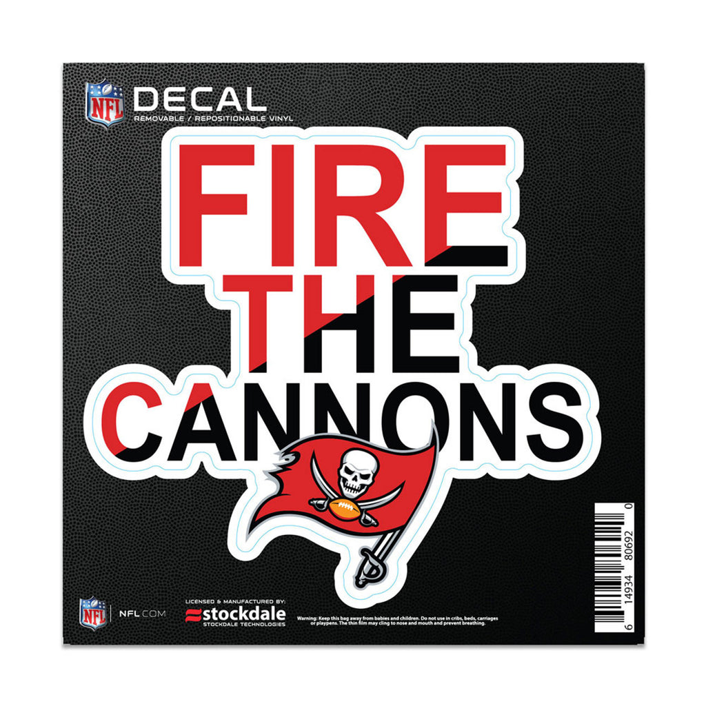 Tampa Bay Buccaneers Decal 6x6 All Surface Slogan - Wincraft