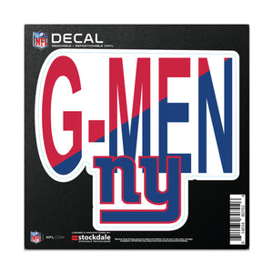 New York Giants Decal 6x6 All Surface Slogan - WinCraft