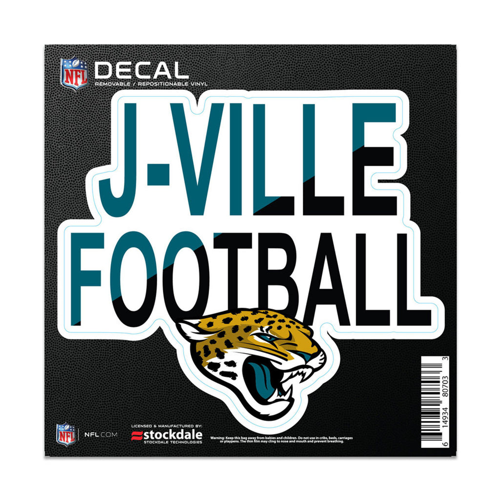 Jacksonville Jaguars Decal 6x6 All Surface Slogan - Wincraft