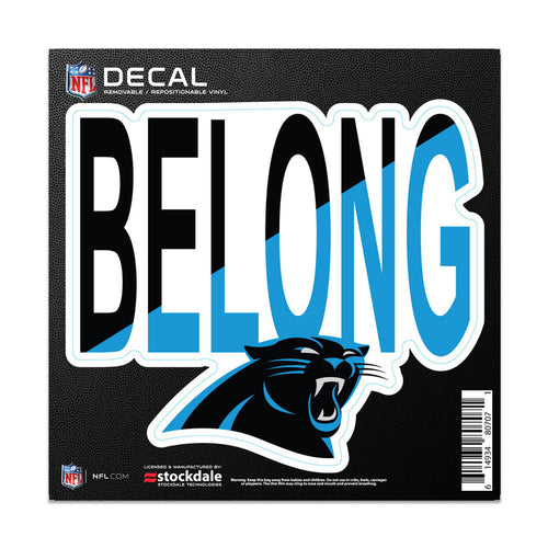 Carolina Panthers Decal 6x6 All Surface Slogan - WinCraft