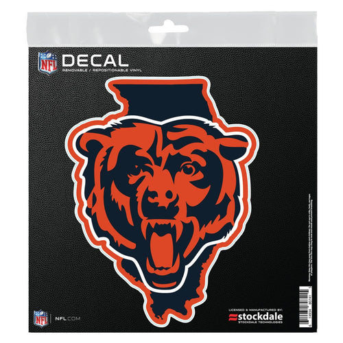 Chicago Bears Decal 6x6 All Surface State Shape - Special Order - WinCraft
