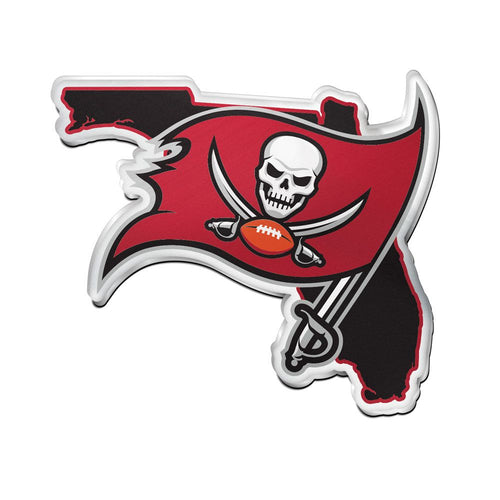 Tampa Bay Buccaneers Auto Emblem Acrylic State Shape - Special Order - WinCraft