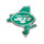 New York Jets Auto Emblem Acrylic State Shape - Special Order - WinCraft