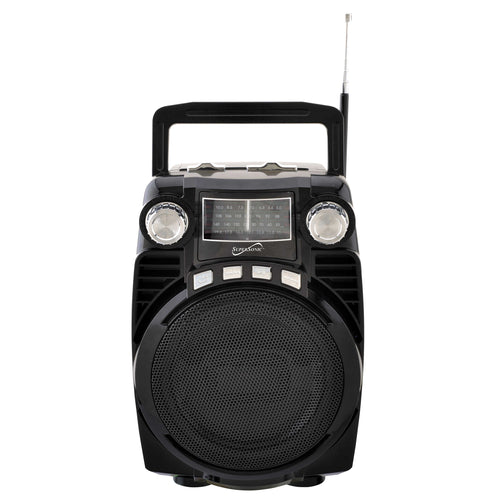 Supersonic  Bluetooth Portable 4 Band Radio in Black