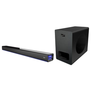 Supersonic SuperSonic 2.1 Channel Bluetooth Soundbar with Ambient Lighting and Wireless Subwoofer
