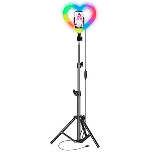Supersonic SuperSonic Pro Live Stream 10 Inch Heart Ring Light with RGB