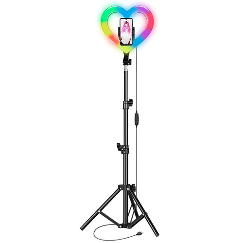 Supersonic SuperSonic Pro Live Stream 10 Inch Heart Ring Light with RGB