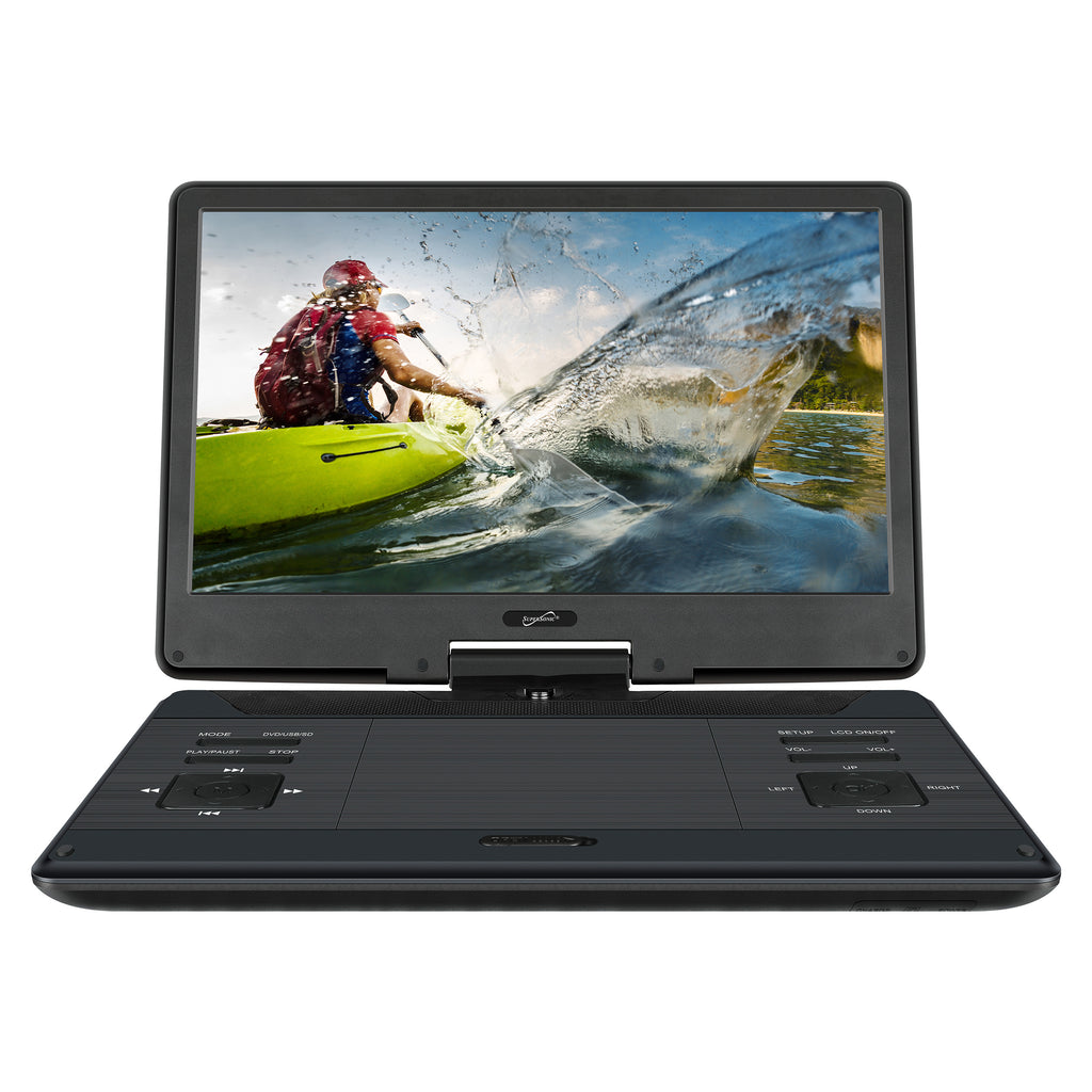 Supersonic SuperSonic 14 Inch Portable Swivel DVD Player in Black with TV Tuner