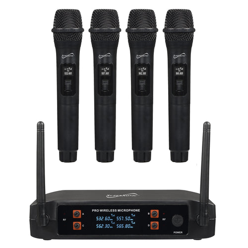 Supersonic SuperSonic 2.4G 4 Channel Wireless Microphone System