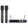 Supersonic SuperSonic UHF Dual Fixed Channel Wireless Microphone System with 300ft Range